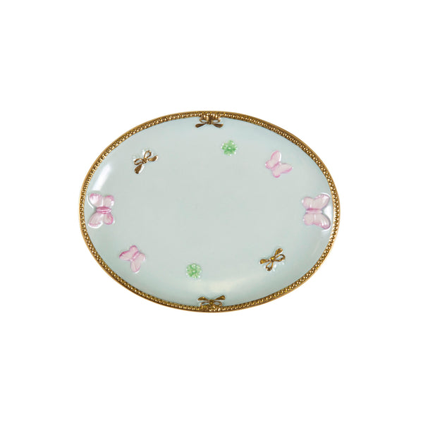 BUTTERFLY SOAP DISH AQUAMARINE - PINK - GOLD