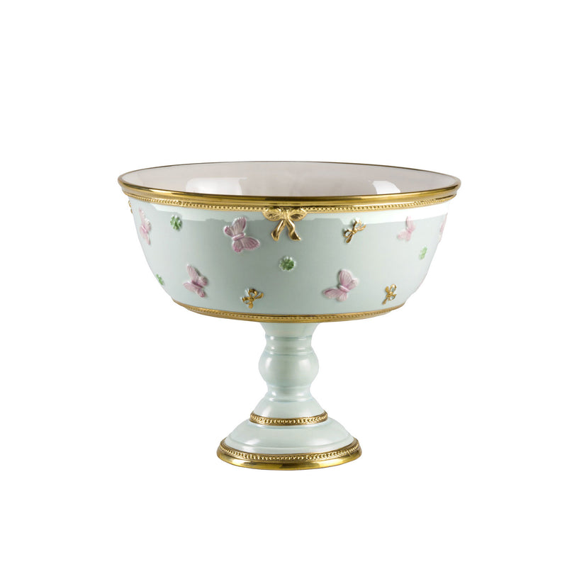 BUTTERFLY STAND AQUAMARINE - PINK - GOLD