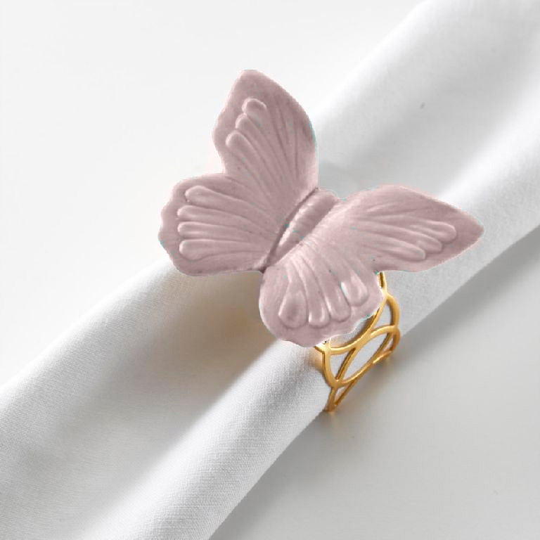 BUTTERFLY NAPKIN RING PINK