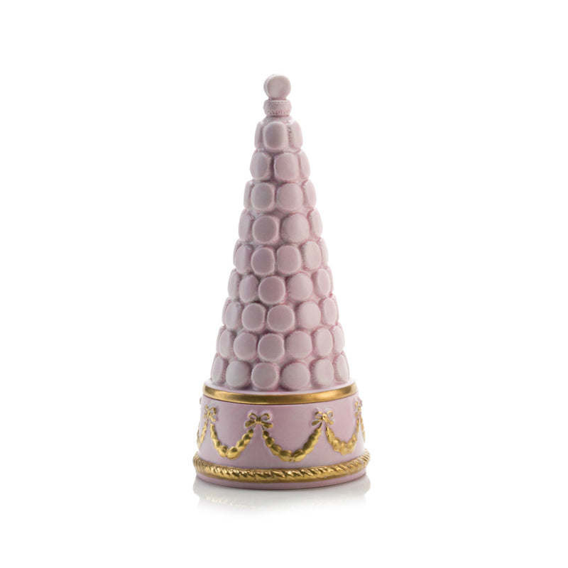 BABY MACARONS PYRAMID SCENTED CANDLE BABY ROSE - GOLD