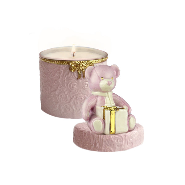 BABY TEDDY SCENTED CANDLE BABY ROSE