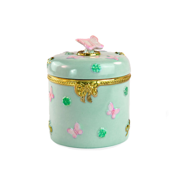 BUTTERFLY SCENTED CANDLE SPRING GREEN - BABY ROSE - GOLD