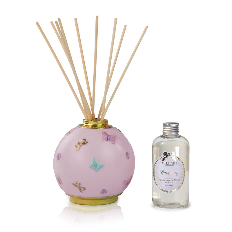 BUTTERFLY HOME DIFFUSER AQUAMARINE - BABY ROSE - GOLD